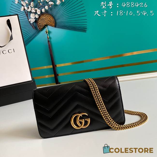 Gucci GG Marmont Mini Bag Black 18cm - 1
