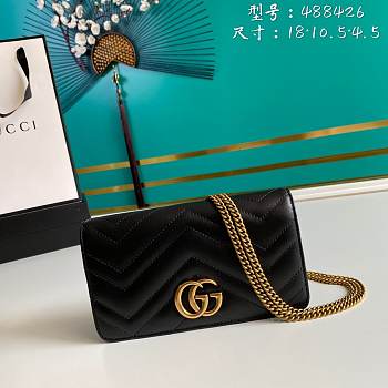 Gucci GG Marmont Mini Bag Black 18cm