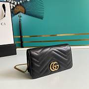 Gucci GG Marmont Mini Bag Black 18cm - 3