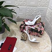DG Pop Keira Sandals White Heels - 6