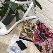 DG Pop Keira Sandals White Heels - 5