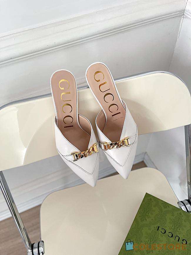 Gucci White High Heel - 1