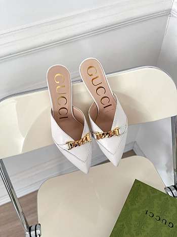 Gucci White High Heel