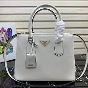Prada Medium Galleria Saffiano White 1BA232 31cm - 1