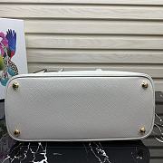 Prada Medium Galleria Saffiano White 1BA232 31cm - 3
