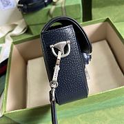 Gucci Horsebit 1955 mini bag in Blue 20.5cm - 4