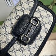 Gucci Horsebit 1955 mini bag in Blue 20.5cm - 5