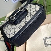 Gucci Horsebit 1955 mini bag in Blue 20.5cm - 6