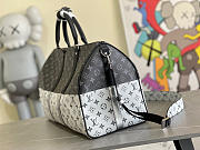 Louis Vuiiton Keepall 50 M43412 Black and White  - 5