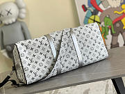 Louis Vuiiton Keepall 50 M43412 Black and White  - 4