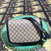 Gucci Horsebit In Blue Canvas 602204 Size 25cm - 5