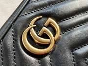 Gucci GG Marmont matelassé mini bag black leather 448065 Size 18x6x12cm - 2