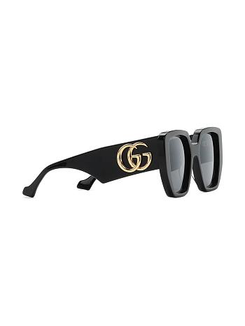 Gucci Rectangular-frame sunglasses