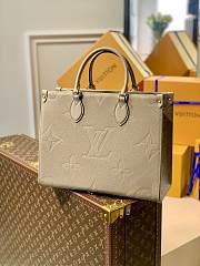 Louis Vuitton Onthego Monogram Empreinte In Grey M45607 35cm - 1