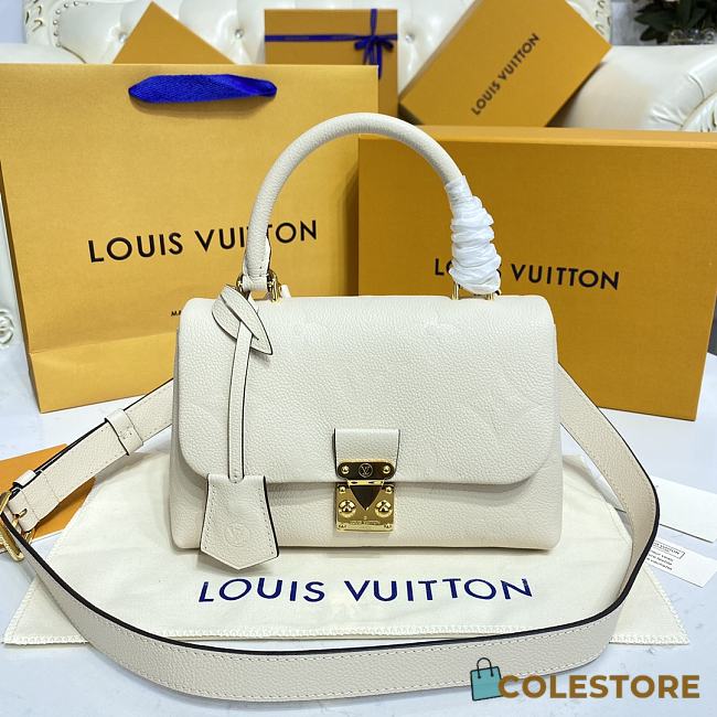 Louis Vuiiton Madeleine BB Monogram Empreinte Leather White 24cm - 1