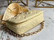 Louis Vuiiton Wallet On Strap Bubblegram M81400 Yellow 20cm - 3