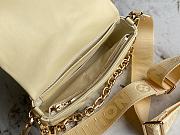 Louis Vuiiton Wallet On Strap Bubblegram M81400 Yellow 20cm - 5