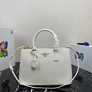 Prada Galleria Medium Bag Saffiano Leather In White 1BA274 32cm - 1