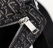 Dior Saddle Oblique Jacquard Black 28.6cm - 2