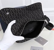 Dior Saddle Oblique Jacquard Black 28.6cm - 5