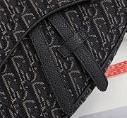 Dior Saddle Oblique Jacquard Black 28.6cm - 6