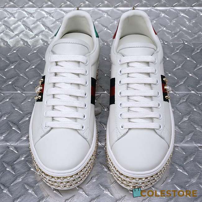 Gucci White Sneakers - 1