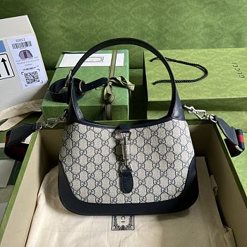 Gucci Jackie 1961 Small GG Shoulder Blue Bag 28cm