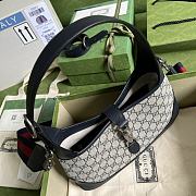 Gucci Jackie 1961 Small GG Shoulder Blue Bag 28cm - 3
