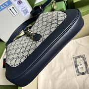Gucci Jackie 1961 Small GG Shoulder Blue Bag 28cm - 4