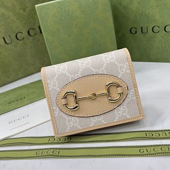 Gucci Horsebit Wallet Beige 11.5cm
