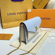 Louis Vuiiton Mylockme Chain Pochette Blue 19cm - 5