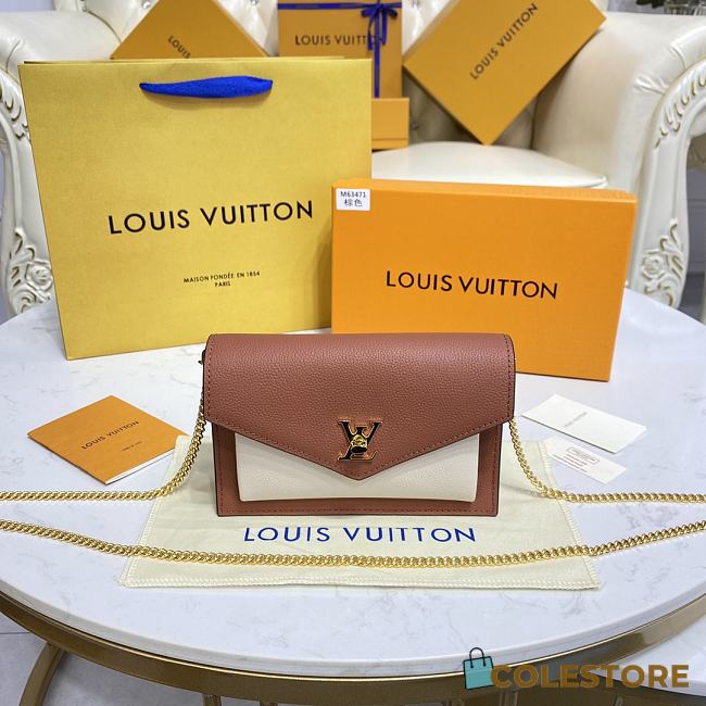 Louis Vuiiton Mylockme Chain Pochette Brown 19cm - 1