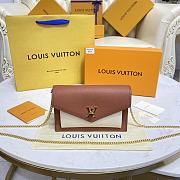 Louis Vuiiton Mylockme Chain Pochette Brown 19cm - 1