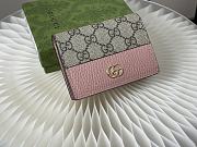 Gucci Marmont Card Case Wallet Pink 11cm - 4