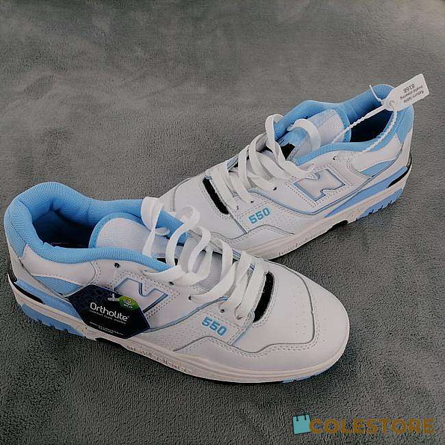 New Balance 550 UNC White University Blue - 1
