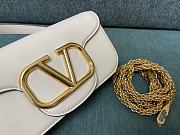 Valentino Garavani Calfskin Small White Bag 20cm - 5