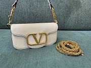 Valentino Garavani Calfskin Small White Bag 20cm - 2