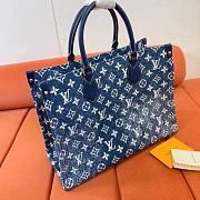 Louis Vuiiton Onthego Denim MM Tote Bag 31cm - 3