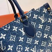 Louis Vuiiton Onthego Denim MM Tote Bag 31cm - 4