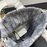 Dior Lady Raffia Small Gray 20cm - 5