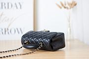 Chanel Handle Mini Flap Bag BLack 20cm - 6