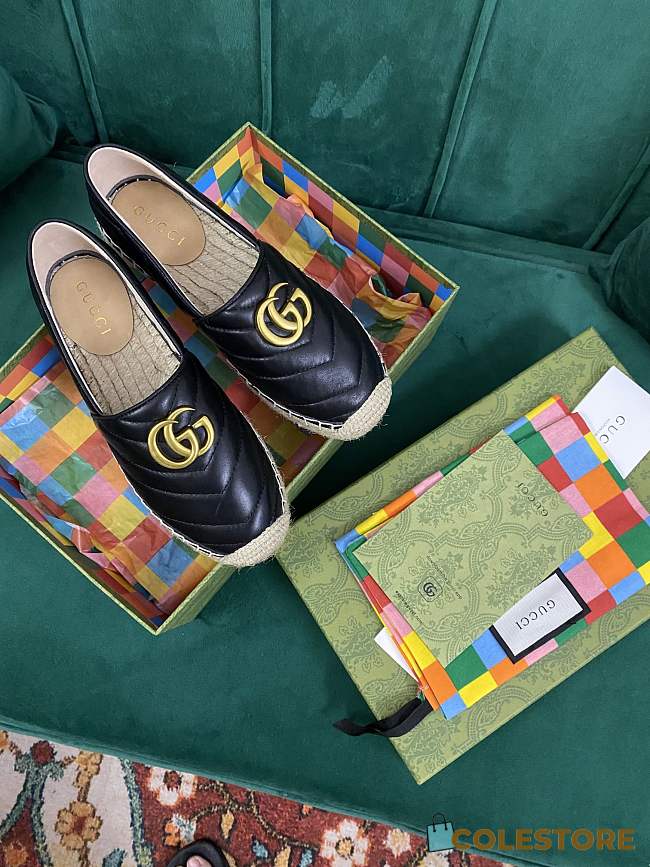 Gucci Black Flats - 1