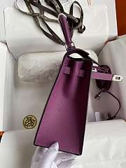 Hermes Epsom Kelly Purple 25cm - 6