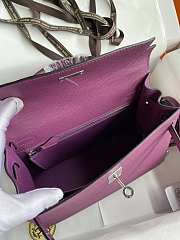 Hermes Epsom Kelly Purple 25cm - 3
