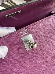 Hermes Epsom Kelly Purple 25cm - 2