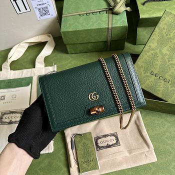 Gucci Diana Mini Bag With Bamboo Green 19cm