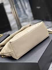 YSL Loulou Puffer Leather Shoulder Bag Apricot 29cm - 5