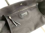 YSL Shopping Bag Black In Raffia - 3