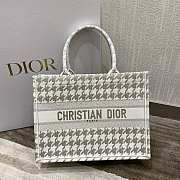 Dior Book Gold Tone Embroidery Tote 36cm - 1