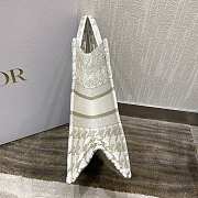 Dior Book Gold Tone Embroidery Tote 36cm - 5
